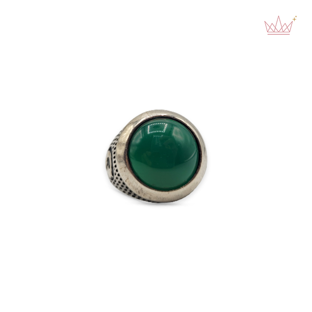 Treated natural corundum identical to genuine emerald stone color huge –  Abu Mariam Jewelry