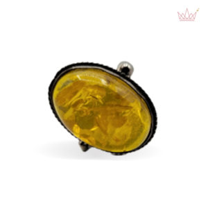 Topaz - Silver Oval Ring
